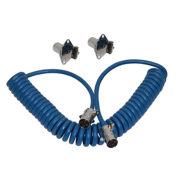 4-WIRE ELECTRICAL COILED CABLE EXTENSION